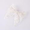 1 Piece Solid Color Elegant Ponytail Decoration Kids Flower Embroidery Lace Bow Hair Clips Hair Accessoreis For Girls