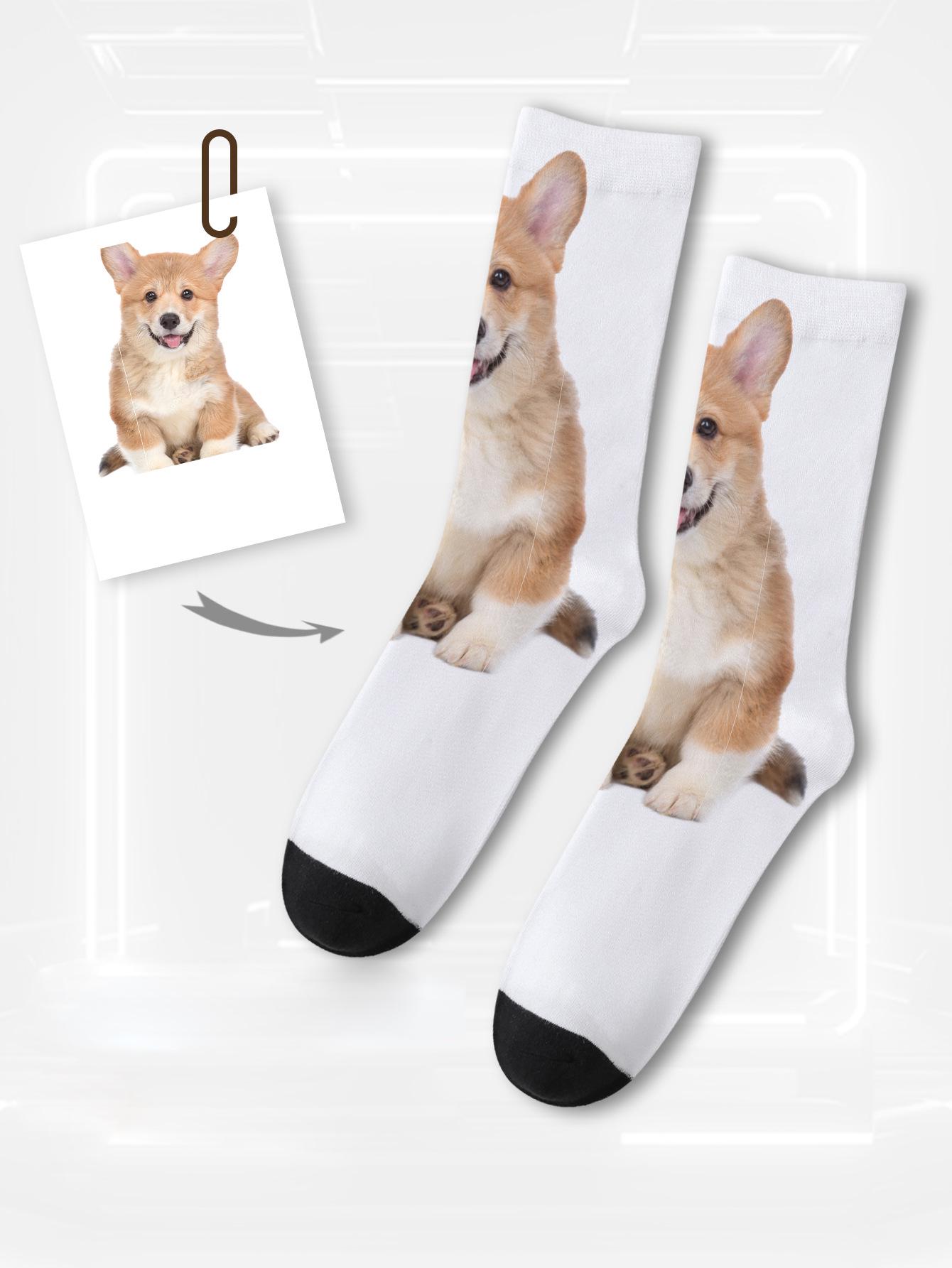 

3D Custom Face Print Socks - Casual & Versatile Christmas Gift One Size