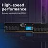 Crucial 128GB Kit DDR5 RAM 5600MHz 5200MHz or Desktop Memory Kit UDIMM Compatible with Intel Core and AMD Ryzen 8000 and Above CT2K64G56C46U5 (2x64GB)