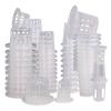 10PCS Garden Transparent Hydroponics Slotted Mesh Plant Cups Aeroponic Planting Heavy Duty Net Pots Soilless Bucket Basket Grow