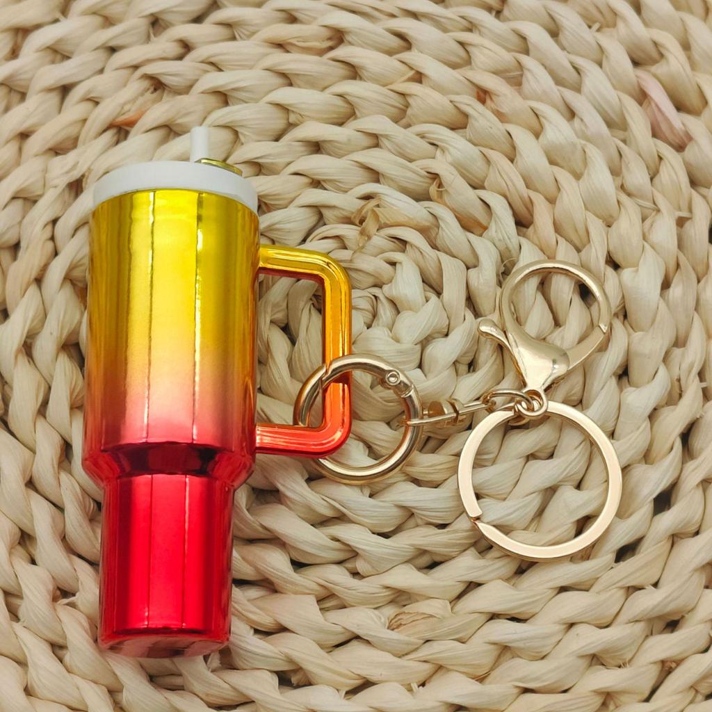 New Arrival: Gradient Color Stanley Keychain Pendant - Commemorative Gift for Women