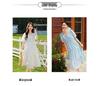 Chiffon Karomuster Kurzarmkleid für junge Mütter und ältere Frauen