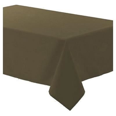 Nappe - Polyester - D180cm - Anti-tâches - Infroissable - Marron