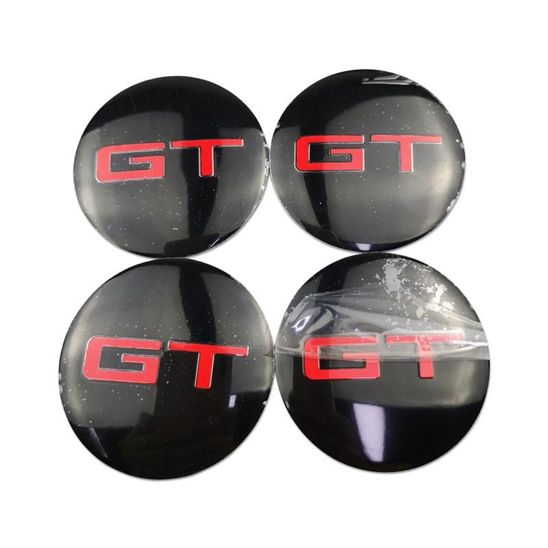 4 x GT 56,5 mm senternavkapsler for bilhjul klistremerke