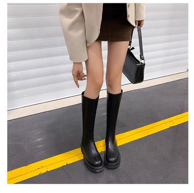 Damen-Langstiefel mit dicker Sohle für kleine Männer, 2025 neue elastische dünne Stiefel, kleiner Schaftumfang, hohe Reiterstiefel, erhöhen die Höhe, Spice Girl