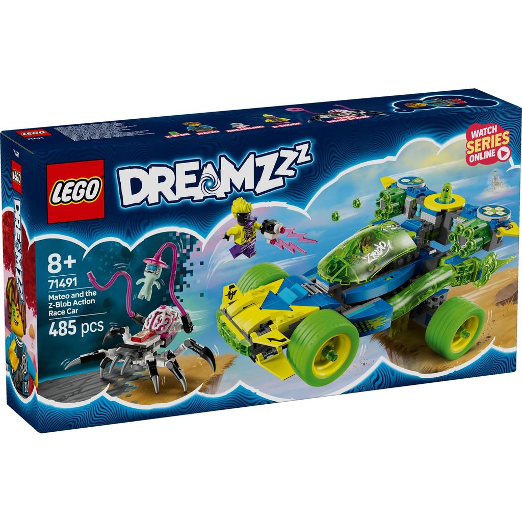 LEGO Dreams Mateo and Z-Blob Action Race Car Toy Block8910Elementary School Pretend Play Pretend House 71491