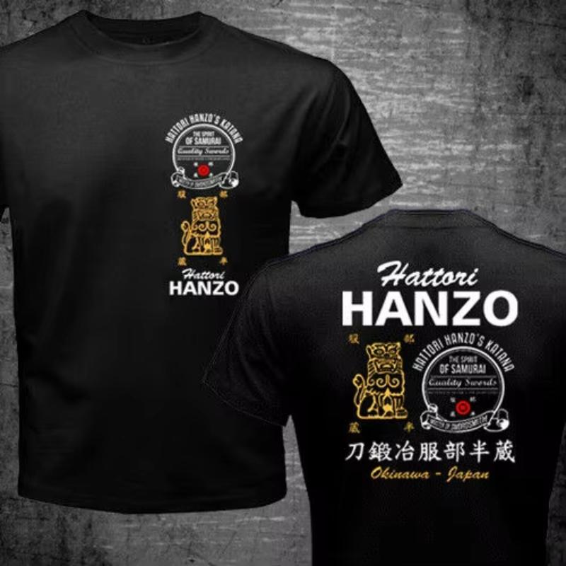 Hot Concert T-Shirt Kill Bill Hattori Hanzo Ninja Samurai Katana Japan's New Printed Cotton Men's and Women's T-Shirt Fashion
