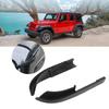 Roof Top Rain Gutter Extensions Hardtop Rainwater Diversion Channel Guard ForWrangler JK JKU 2007-2018 2/4 Door Car Accessories
