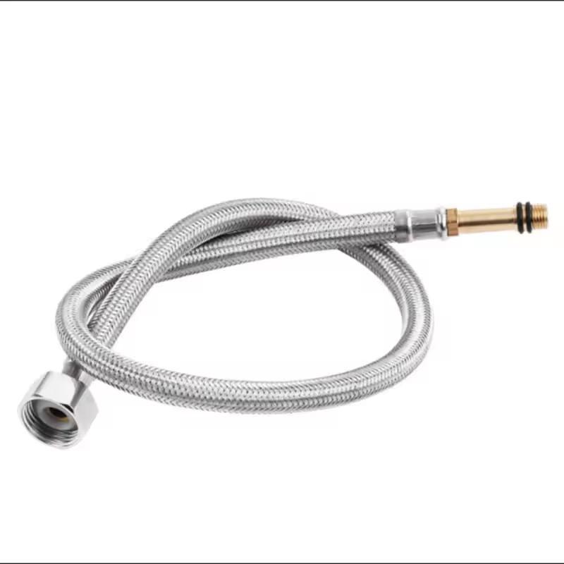 New 1pc Single Head Cold and Hot Water Inlet Pipe G1/2'' Stainless Steel Woven Sink Faucet Connector Kitchen Basin Plumbing Hose