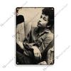 Folk Music Poster Bob Dylan Decorative Sign Rusty Metal Sign Home Bar Cafe Wall Decor Metal Plaque Wall Plate Industrial Decor