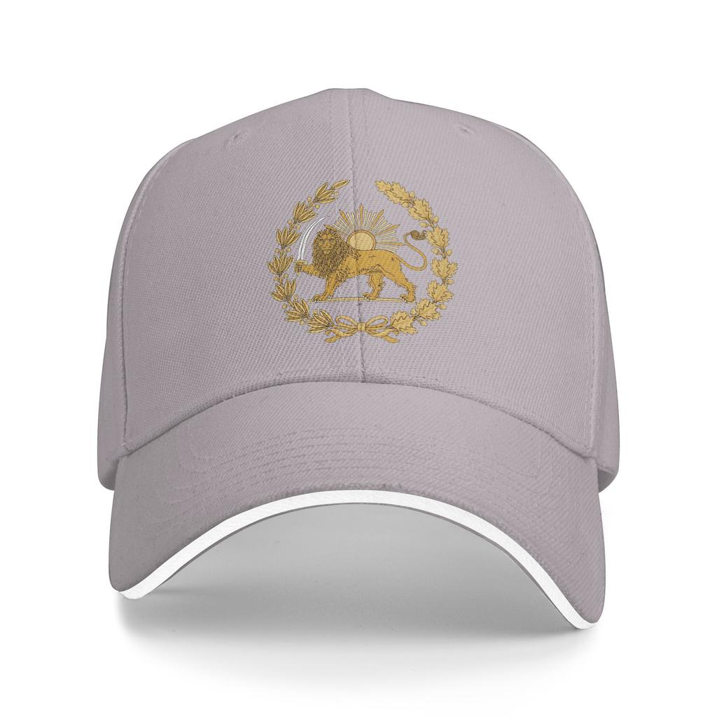 Lion & Sun Emblem Of Persia Baseball Cap  Design Print Trucker Hat Summer Female Male Outdoor Gym Baseball Caps