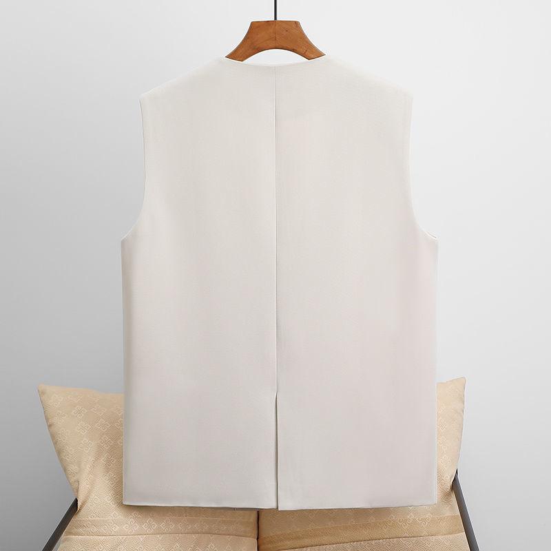Fashionable and Versatile Women's Suit Vest Spring and Autumn Sleeveless Jacket for Women