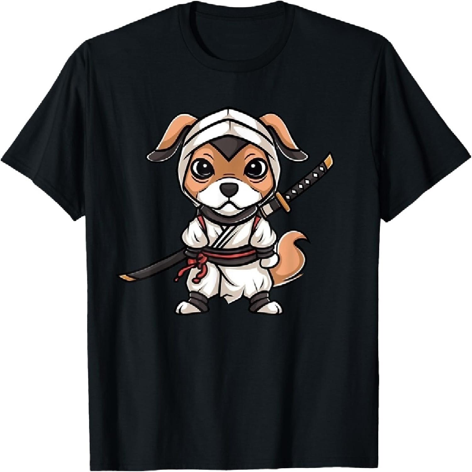Jack Russell Terrier Ninja Funny Dog Japanese Warrior T-Shirt XXXXXL разноцветный