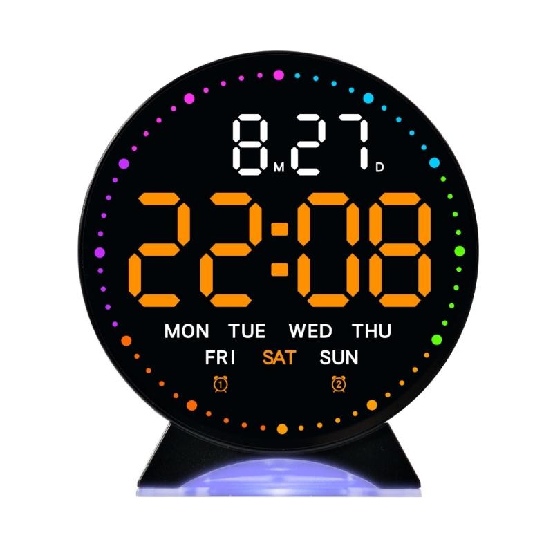 Alarm Clocks for Bedroom Digital Clock Night Light Digital Alarm Clock with Indoor Temperature Desk Clock for Bedroom