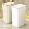 Odor Proof Trash Can with One-Touch Modern Design Durable Plastic Bathroom Kitchen Bin Space Saving Leakproof