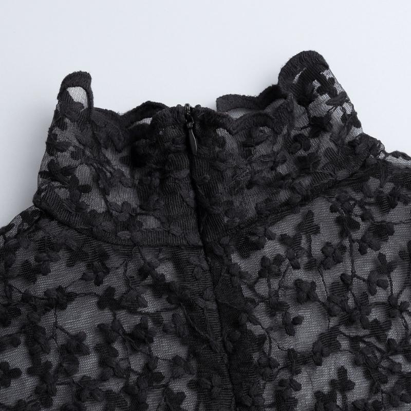 Elegant French Lace Detachable Collar With Flower Pattern Seethrough Design For Shirts Dresses And Sweaters Enhancement