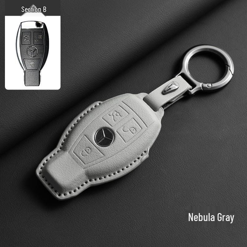 Portachiavi Mercedes-Benz - Vera Pelle per GLC, GLE, Classe C, Classe E