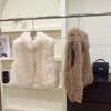 Fox hair back hair car strip fur vest women's short stand-up collar thin new coat moonlight fox hair vest
