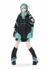 XHSUKADO Jirai-kei Hoodie Black & Green Embroidery Zip-up Size M