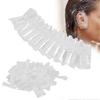 100 Pcs Disposable Ear Covers, Elastic Clear Ear Protectors Waterproof Ear Covers for Hair