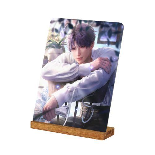 7/8in Game Love and Deepspace Sylus Rafayel Zayne Xavier Caleb Anime Metal Photo Ornament Bedside Cartoon Decoration Gift 2025