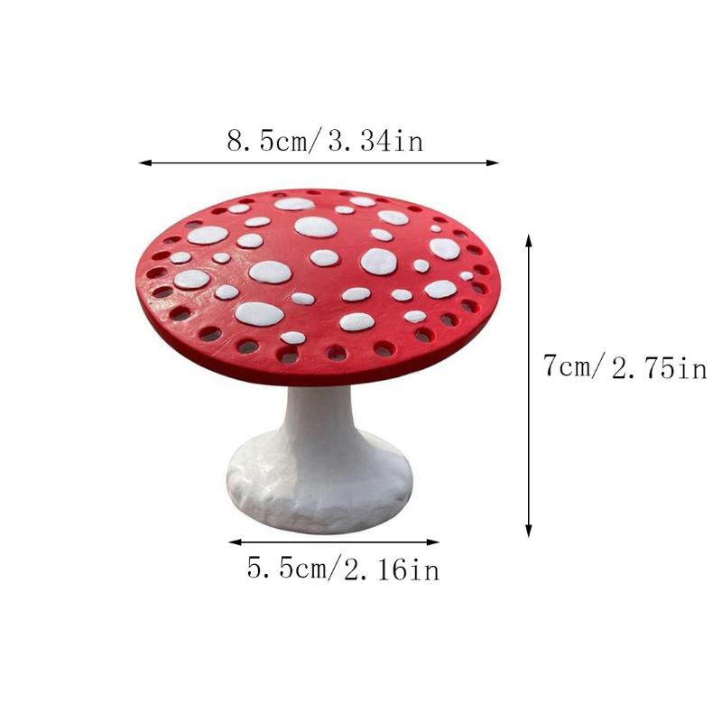 

Mushroom Earring Holder Resin Craft Decor Jewelry Display Stand for Dressing Table