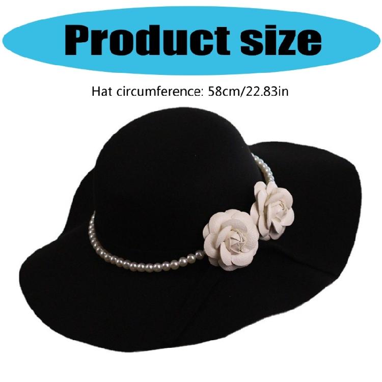 Bridal Victorian Hat Camellia Pearls Handmade Head Cover Dark Trim Vintage Fascinator Decoration For Engagement Party