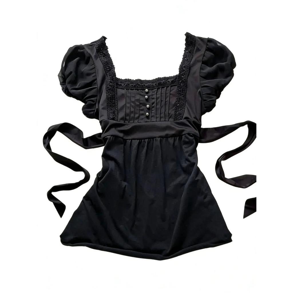TrendHub Harajuku Dames Shirts Modieuze Casual Geruite Print Chique Emotionele Meisjes High Street Rock Gothic Dagelijkse Topjes met Korte Mouwen