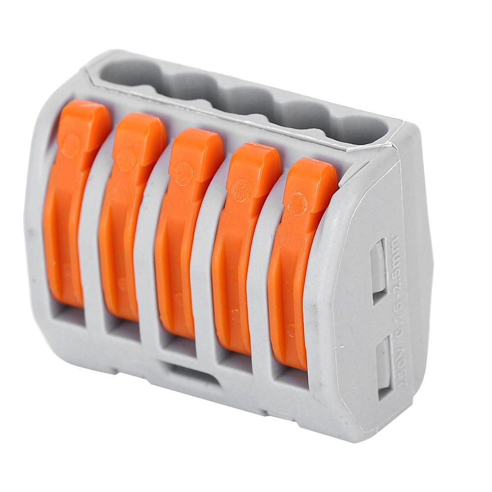 10 ks PCT215 Zapojení Konektory Svorkovnice 5cestný Osvětlení Elektrický Kabel Rychlé Připojení