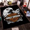 Harley-Davidson Adler Logo Design Teppich, Rutschfester Teppich geeignet für Wohnzimmer- und Schlafzimmer-Sofas.