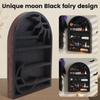 Wooden Material Wood Storage Shelf Crescent Sun Design Moon Design Crystal Shelf Vintage Style Bohemian Style Floating Shelves