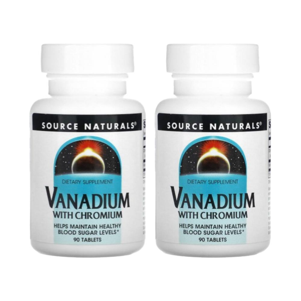 Source Naturals Chromium-containing Vanadium 90 Tablets 2 Pcs
