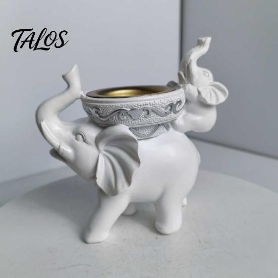Exquisite Handcrafted Gift for Men Women Elephant Incense Burner, Resin Backflow Holder, Waterfall Halloween Party Table Centerpiece Burner