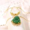 Buddha Necklaces Amulet Chinese Style Maitreya Jewelry All-match Sweater Chain