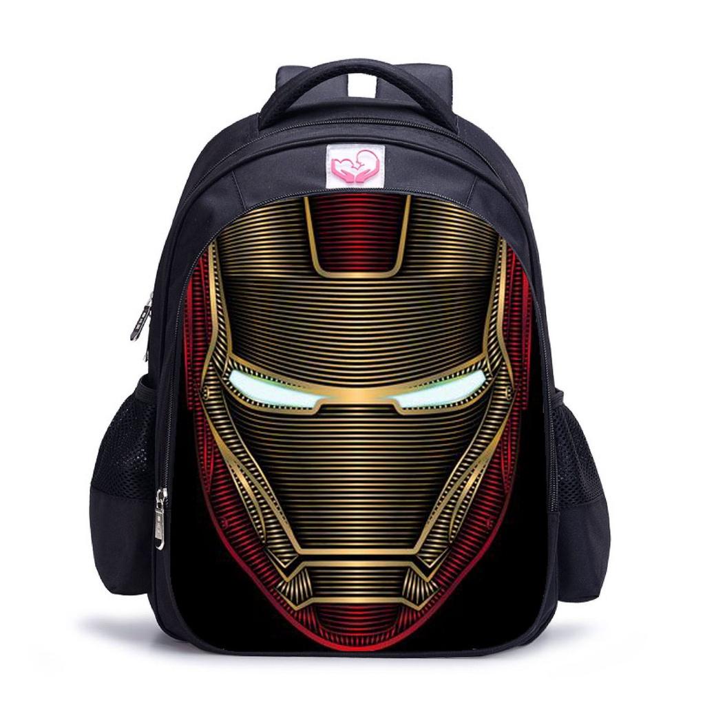 Marvel Iron Man Waterproof Backpack Large Capacity Schoolbag For Kids