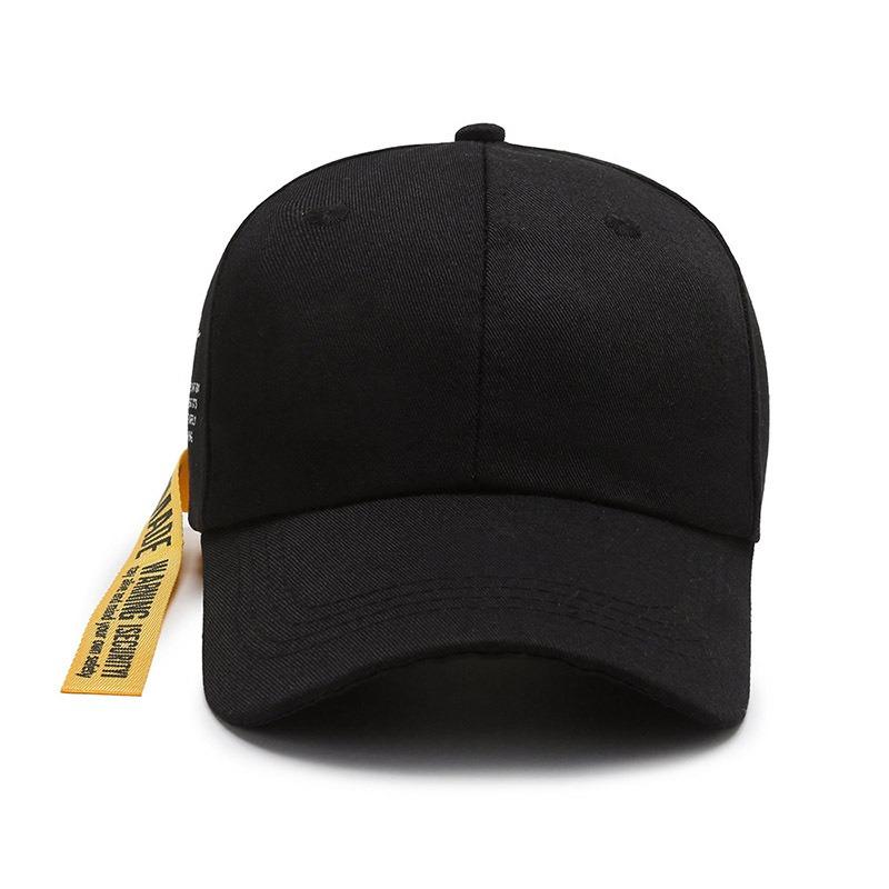 Hat Spring and Autumn New Embroidery Ribbon Baseball Cap Personalized Peaked Hat Outdoor Sun Hat Travel Hat Couple Hat