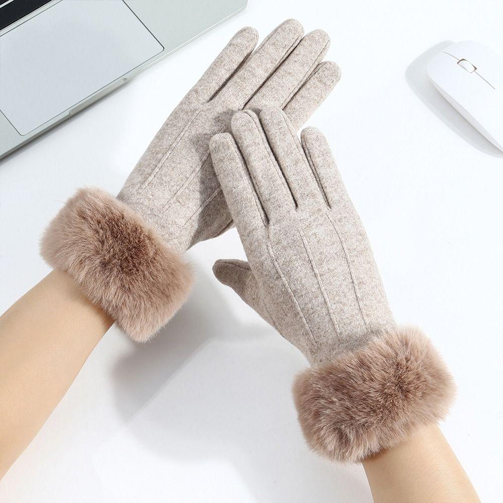 Windproof Touch Screen Gloves Wear-resistant Mittens Vintage Cycling Gloves