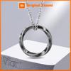 Vnox Viking Rune Mobius Necklaces for Men Women, Vintage Stainless Steel Nordic Almut Pendant, Unisex Casual Collar Jewelry