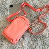 Nylon Water Bottle Holder with Shoulder Strap Water Bottle Carrier Sling Bag with Phone Pocket Crossbody Bag Unisex