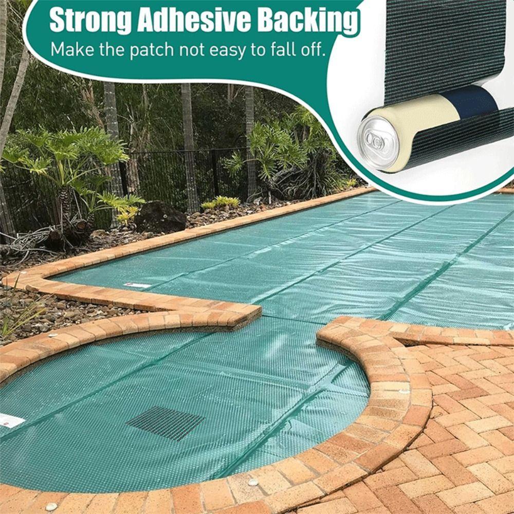 Self Adhesive Pool Cover Repair Patch Tear Resistant Mesh Pool Cover Repair Patch