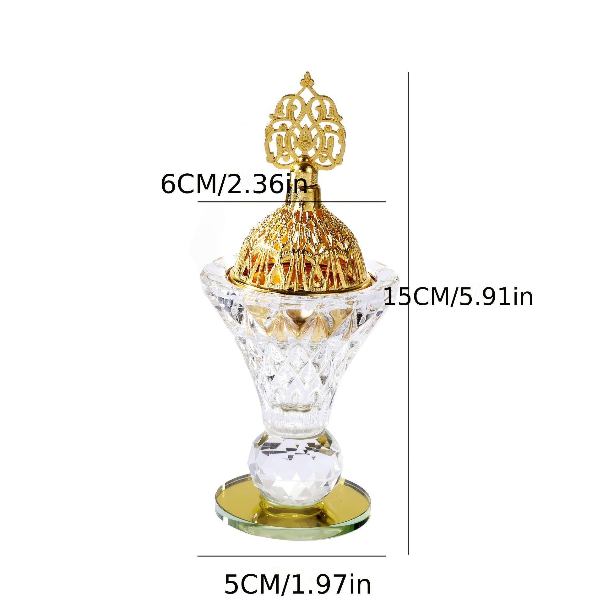 

Portable Rotatable Creative Home Fragrance Glass Incense Burner Set Desktop Ornament For Hotel Cabinet Living Room Office Party