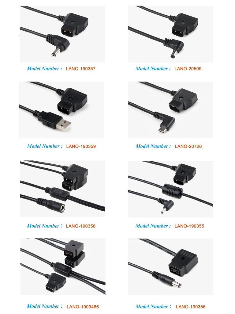 Dostępny Kabel złącza kamery D-TAP Męski na Weipu A-SF6-C10-S02 2-Pinowy Żeński