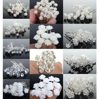 20 Pcs Headwear Hairpins Floral Ornament Accessories Gift