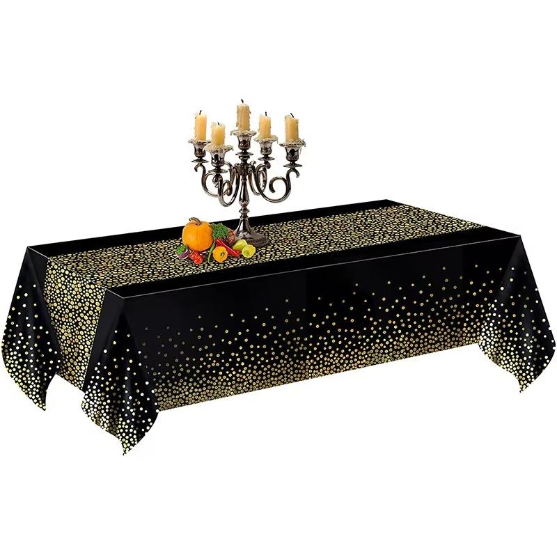 Tablecloth 1PCS PEVA Tablecloth Table Runner Thickened Waterproof Oil Venus Polka Dot Dining Table Birthday Wedding Party