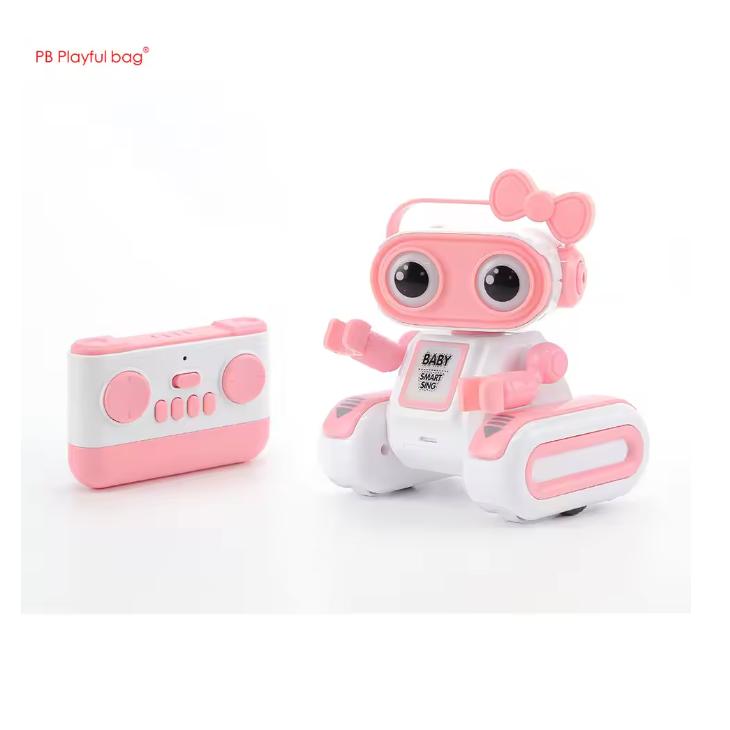 Big Head DIY Intelligent Remote Control Robot Electric Recording Light Music Children's Educational Electric Toys AC221