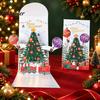Reindeer Design Holiday Stationery 3D Pop Up Christmas Card, Money Gift Card Holder with Decorative Paper Craft Cards Cash Slot, Hummingbird