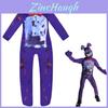 Costum Cosplay Urs Sundrop Fnaf Bodysuit Salopetă Mască Mănușă Pentru Petrecerea de Halloween a Copiilor