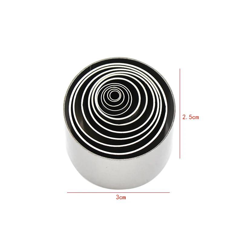 12 Stück/Set Edelstahl Rund Polymer Clay Schneidform Weicher Ton Kreis Ausstecher Werkzeuge Töpferei Keramik Schneidform