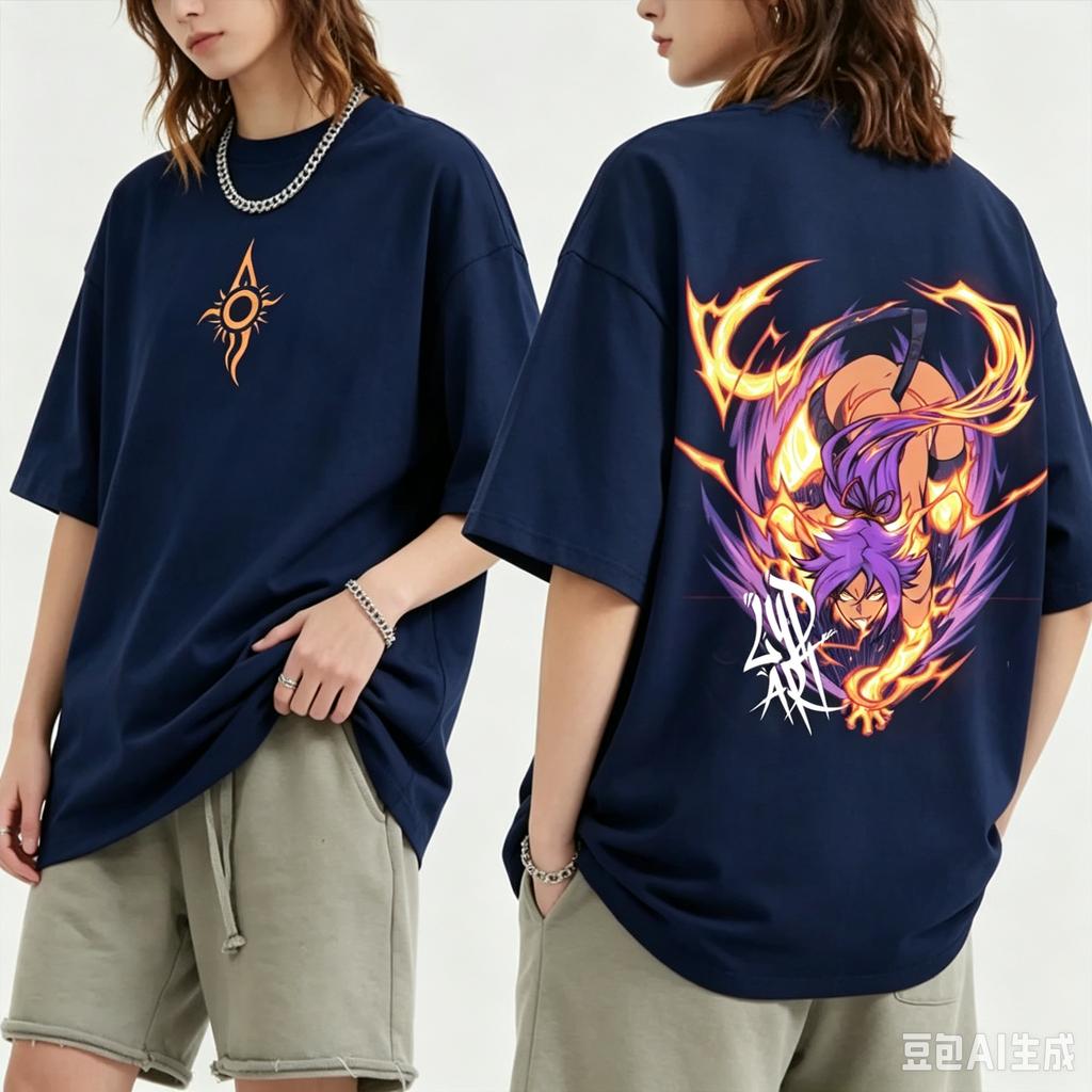 Japanese Anime Bleach Print T-Shirt Men Women Oversized Y2k Short Sleeves Casual Loose High Quality Comfortable Female Male Clothing
