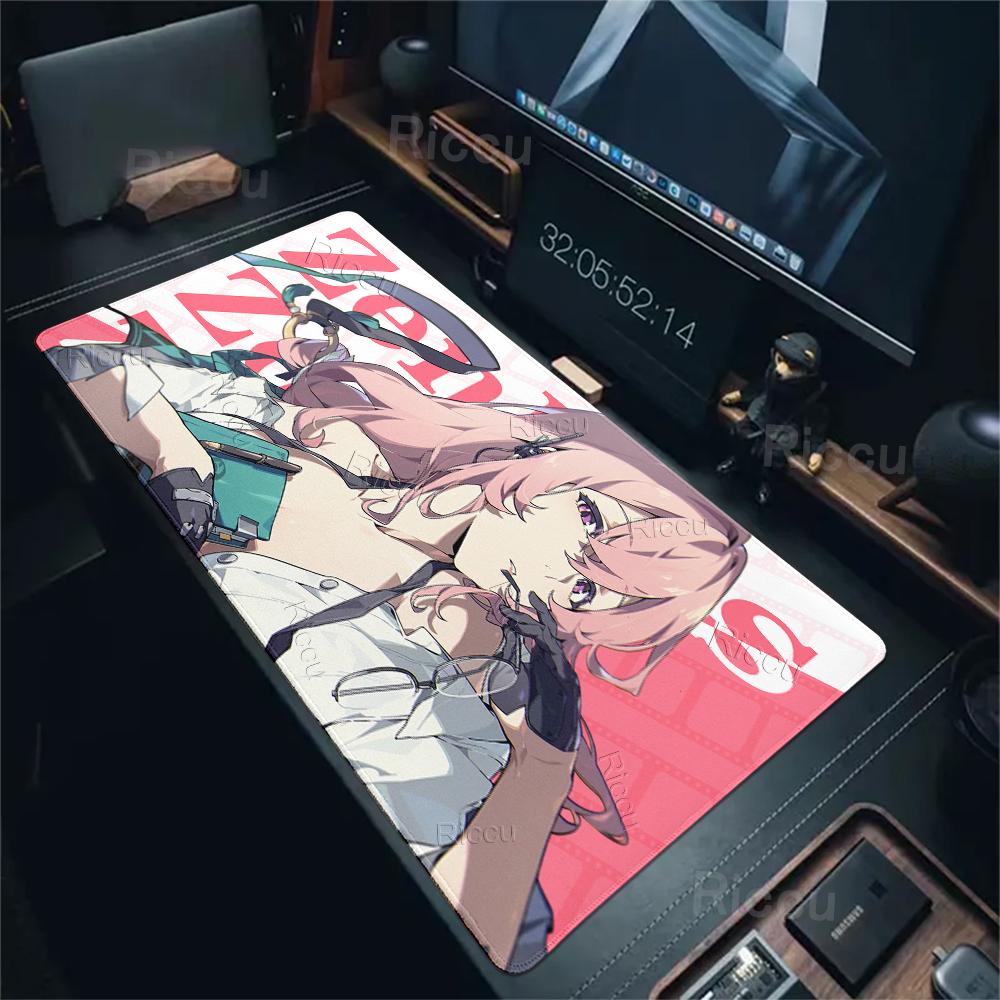ZZZ Gaming Hoshimi Miyabi Ye Shunguang Mousepad Evelyn Ellen Zenless Zone Zero Pattern Keyboard Office Desk Anime Girls Tablemat